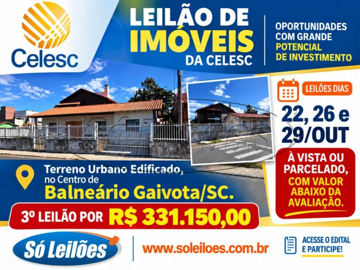 LOTE 001 - TERRENO URBANO EM BALNEÁRIO GAIVOTA/SC