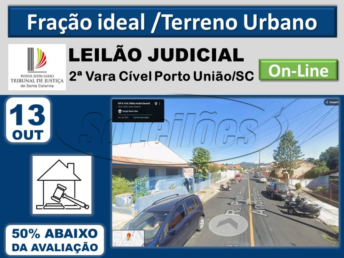 Terreno em Leilão em Porto União / SC - 195410