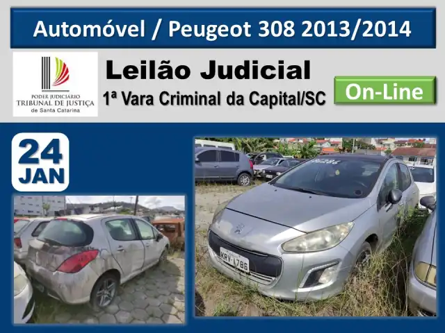 I/PEUGEOT 308 GRIFFE THP, ano/modelo 2013/2014