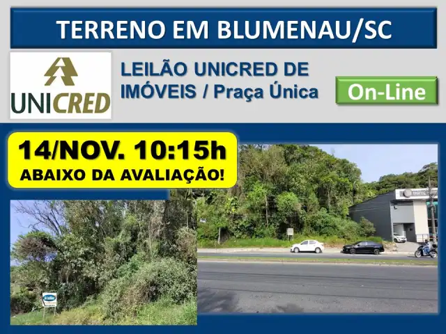 Terreno Urbano na Cidade de Blumenau/SC