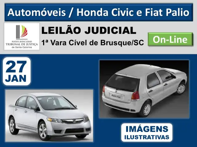 Honda Civic 2008 e Fiat Palio 2007