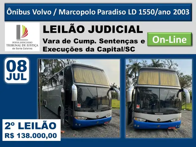 Ônibus Volvo / Marcopolo Paradiso LD 1550 / ano 2003