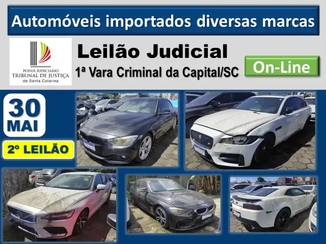 Automóveis  Importados (Volvo, Jaguar, BMW e Chevrollet).
