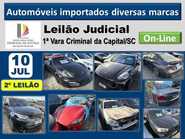 Automóveis Importados (BMW, LAND ROVER, MASERATI, MERCEDES BENZ  E PORSCHE).
