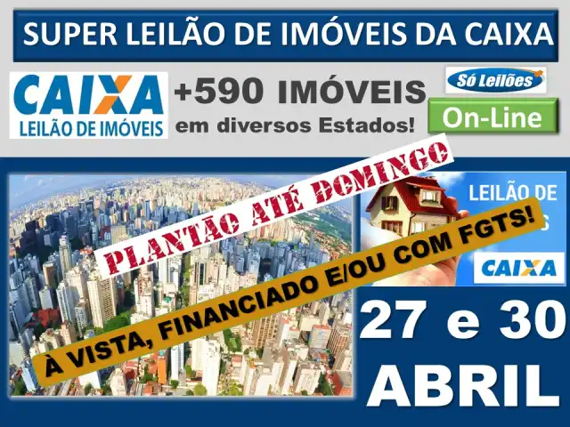 1º GRANDE LEILÃO NACIONAL DE IMÓVEIS DA CAIXA