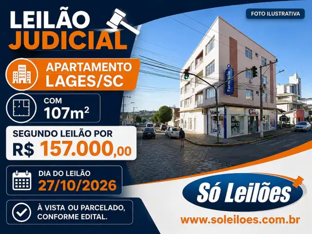 Apartamento com 107m², Centro, Lages/SC