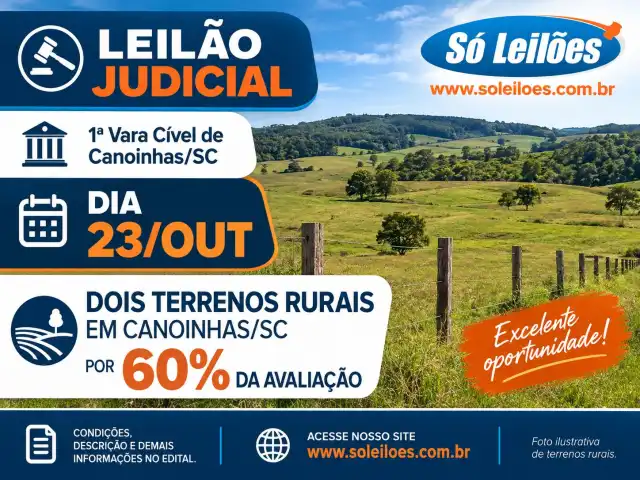 Terrenos Rurais em Canoinhas/sC