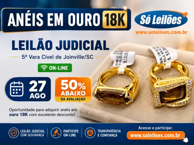 Dois anéis de ouro de 18k, com diamentes e pedra amestista