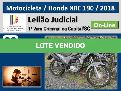LOTE 001 - Motocicleta