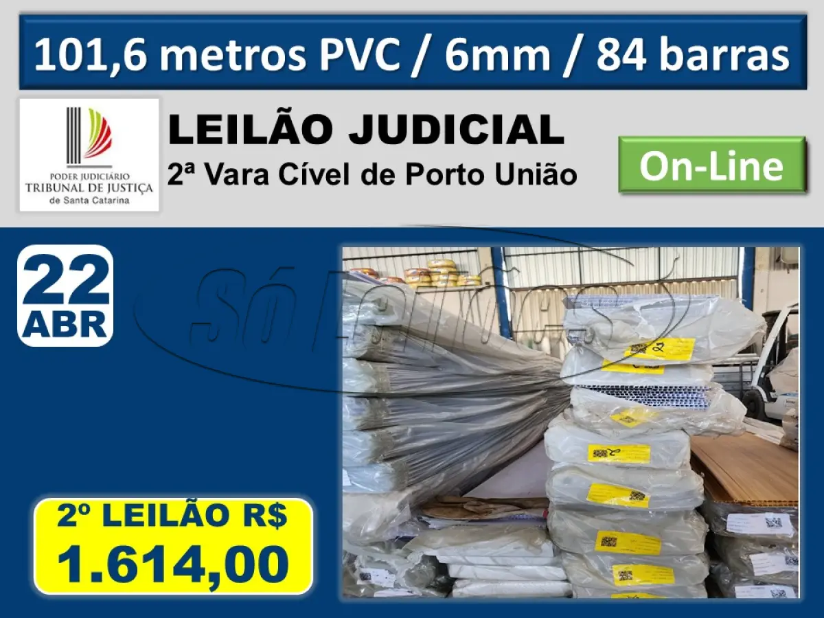 LOTE 001 - Forro PVC