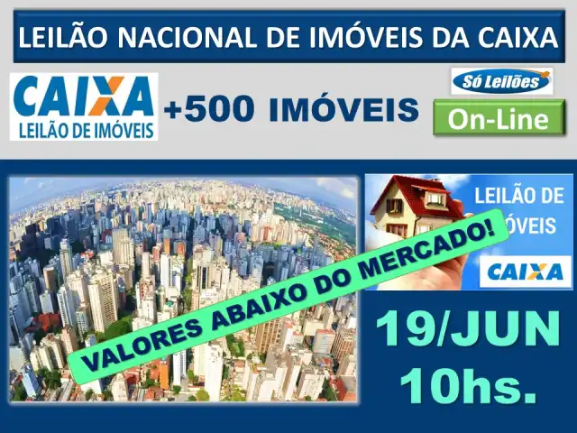 NOVO LEILÃO NACIONAL DE IMÓVEIS DA CEF