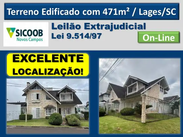 Terreno Edificado na Cidade de Lages/SC