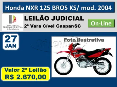 LOTE 001 - Motocicleta
