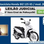 LOTE 001 - Motocicleta