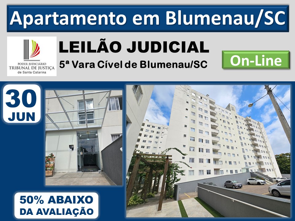 Apartamento com vaga na Cidade de Blumenau/SC