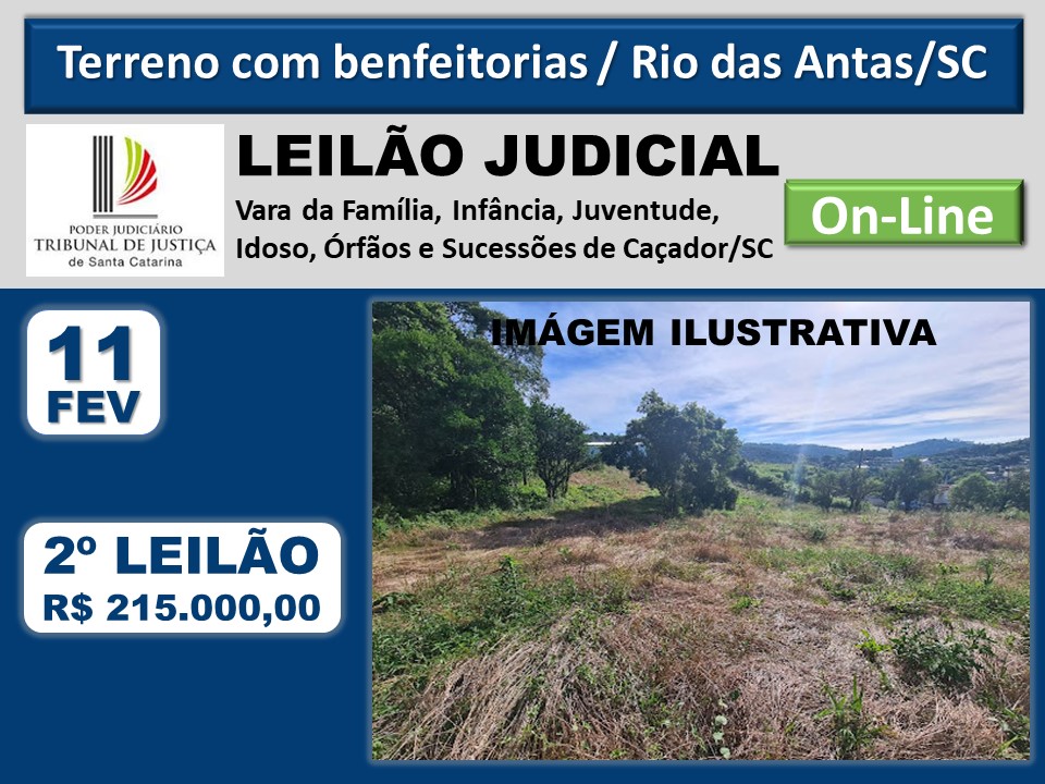 Terreno Rural com benfeitorias, com área 65.914,25m², da parte que pertence ao Executado.