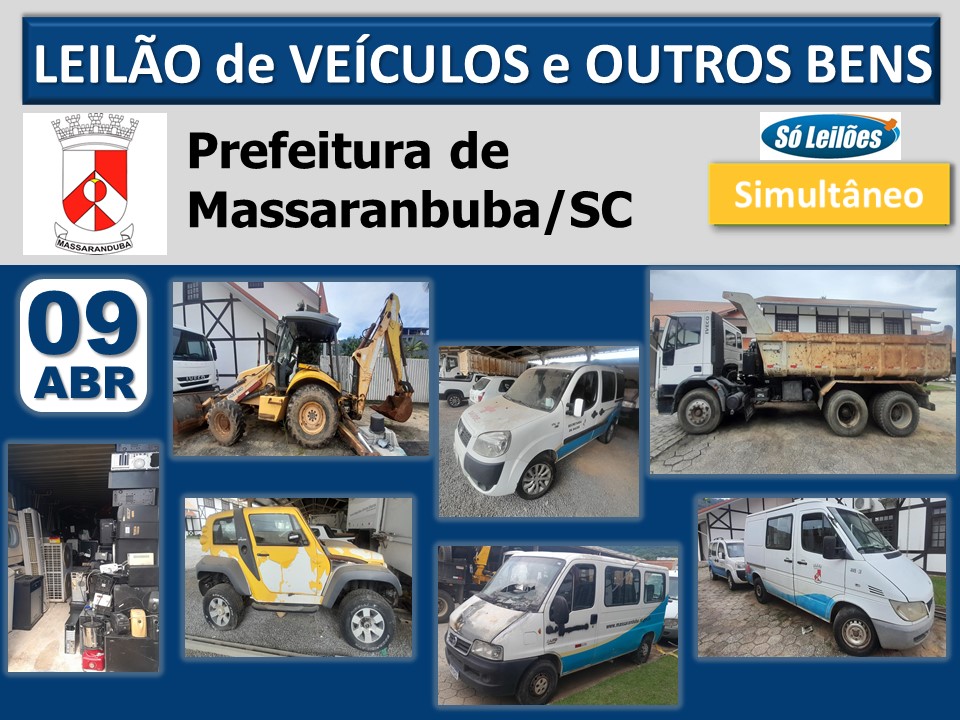 Leilão Prefeitura de Massaranduba/SC