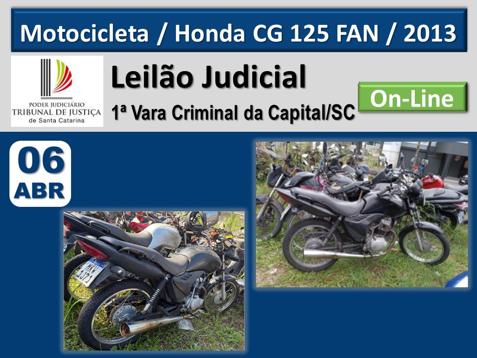 Motocicleta Honda CG 125 FAN, 2013