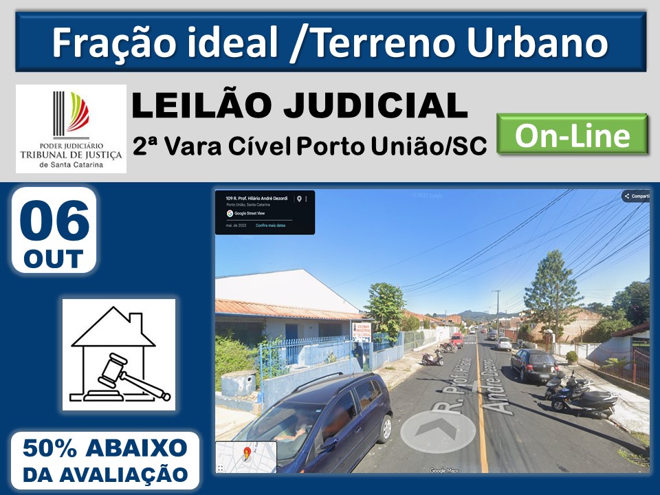 Fração ideal de terreno urbano / Porto União